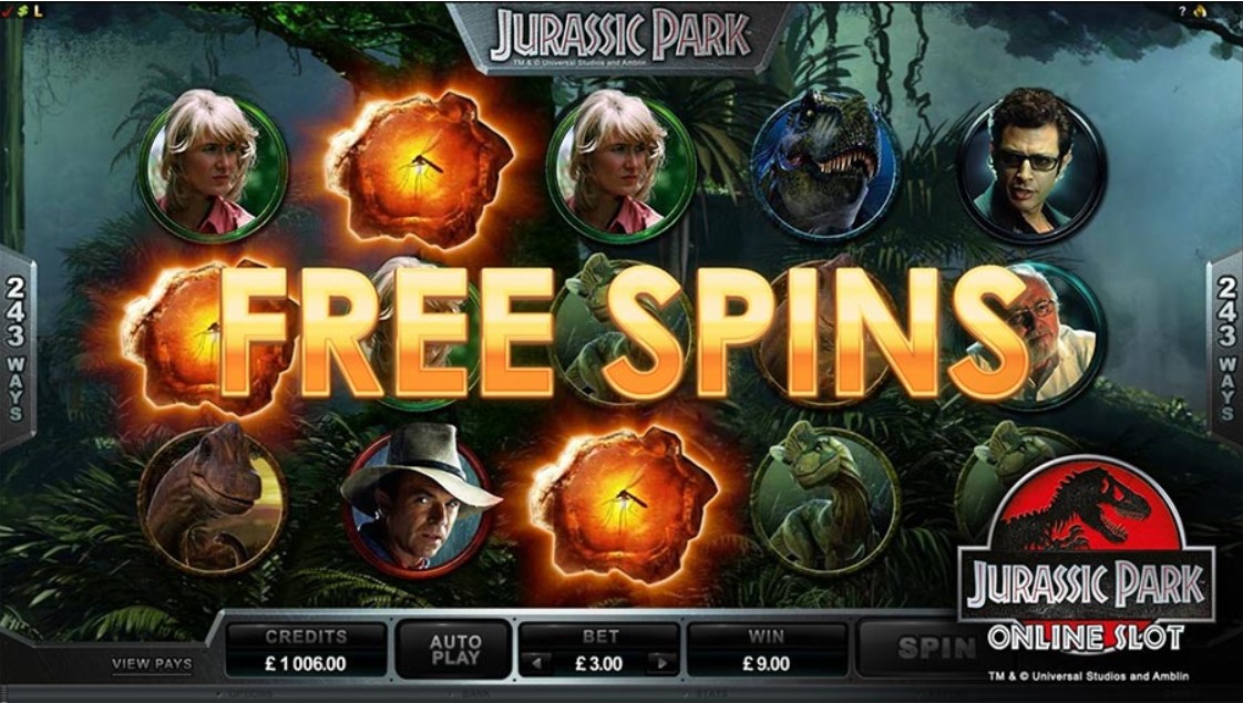 Jurassic Park slots game